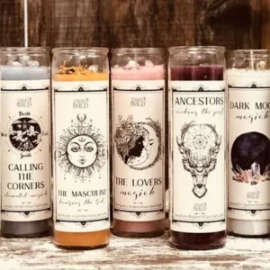 Accueil bougie en verre 7 jours